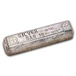 50 oz Silver Bar - Omega M & B Mining