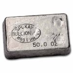 50 oz Silver Bar - Spokane Bullion Inc