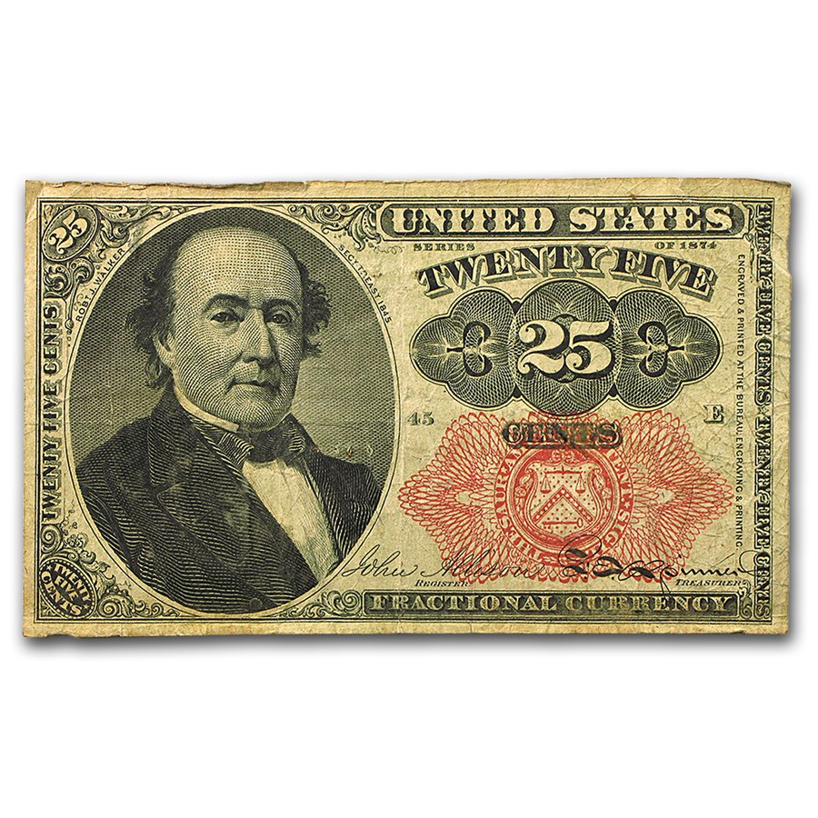 5th Issue Fractional Currency 25 Cents Fine (Fr#1308)