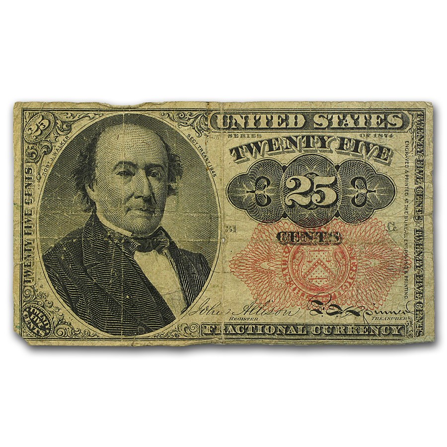 5th Issue Fractional Currency 25 Cents VG (Fr#1308)