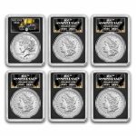 6-Coin 2021 Morgan/Peace Dollar Set MS-70 PCGS (First Day)