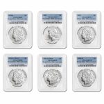 6-Coin 2021 Morgan/Peace Dollar Set MS-70 PCGS