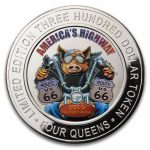 6 oz Silver Round - $300 Gaming Token (Casino Varies)