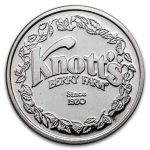 .86 oz Silver Round - The Knotts Berry Farm Story (Book & Coin)