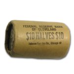 90% Silver 1964 Kennedy Half Dollar 20-Coin Bank Wrapped Roll BU