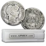 90% Silver Barber Dimes 50-Coin Roll Good/Better