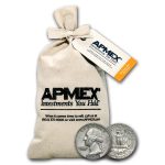 90% Silver Washington Quarters $50 Face Value Bag