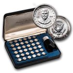 .925 Fine Sterling Franklin Mint Presidential Mini-Coin Set