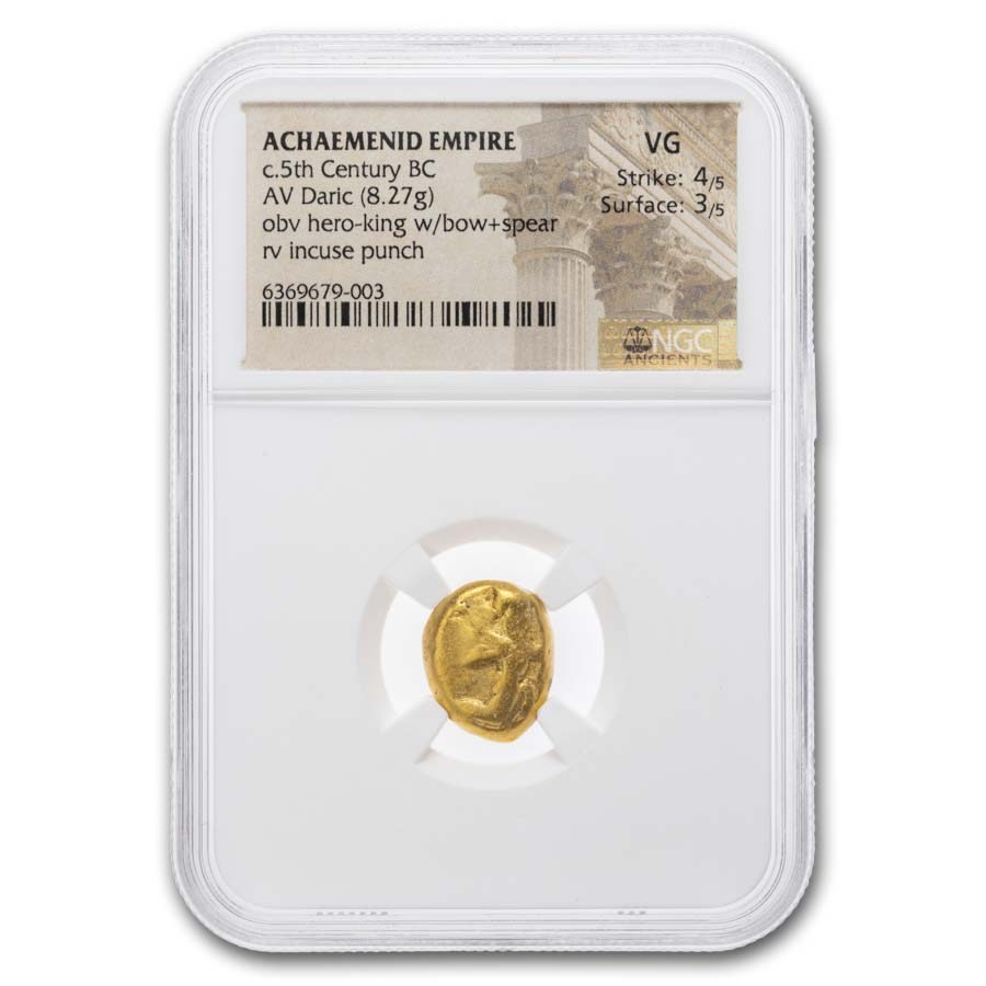 Achaemenid Gold AV Daric (5th Century BC) VG NGC (4/3)