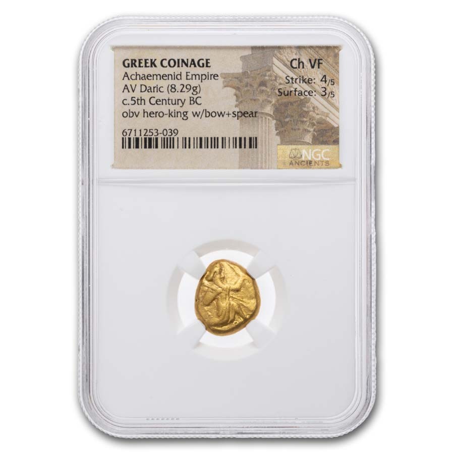 Achaemenid Persia Gold AV Daric (5th Century BC) Ch VF NGC (4/3)