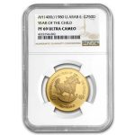 AH1400/1980 U.A.E. Gold 750 Dirhams PF-69 NGC (UCAM)