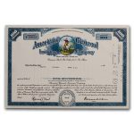 American General Insurance Co + Print of Vignette Stock