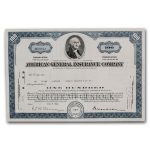 American General Insurance Company Stock Certificate