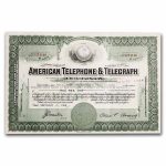 American Telephone and Telegraph Company Stock Certificate