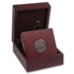 APMEX Wood Gift Box - Includes 24 mm Direct Fit Holder