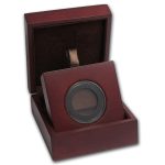 APMEX Wood Gift Box - Includes 29 mm Holder with Gasket