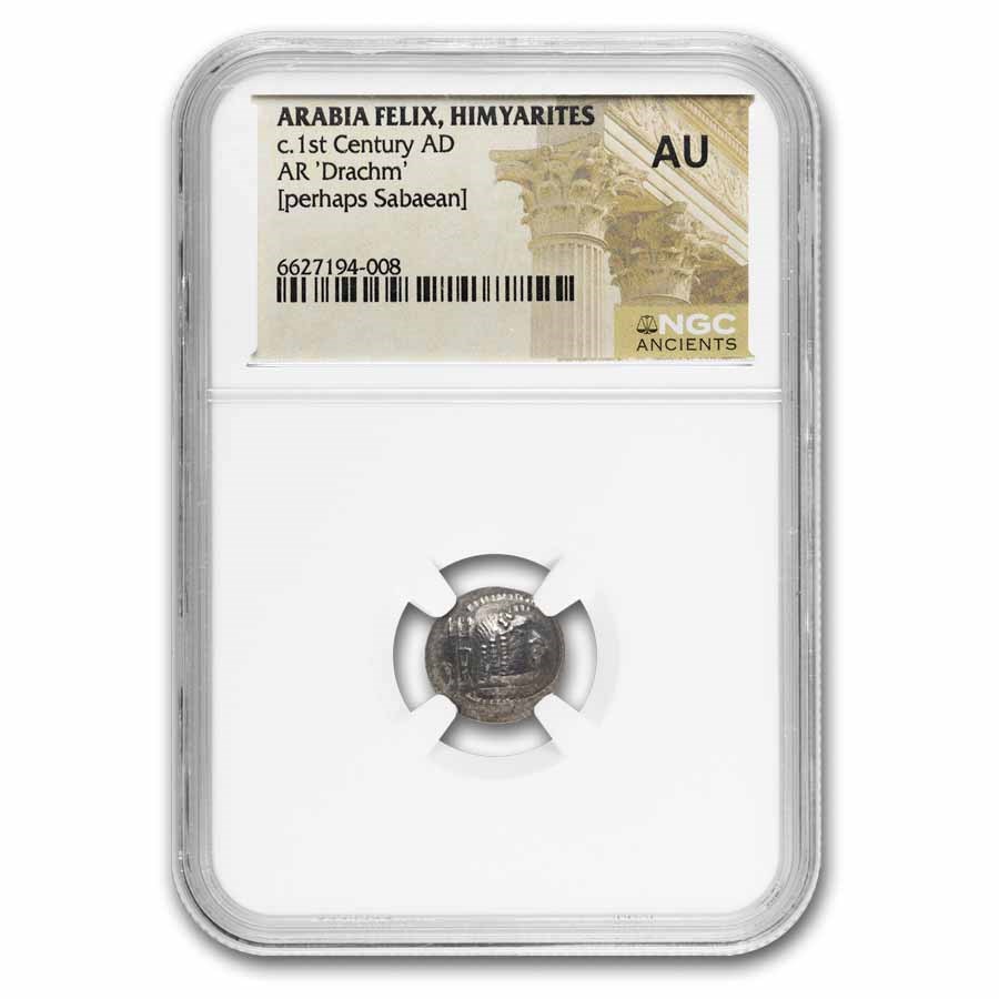 Arabia Felix. Himyarites AR Drachm (c.1st Century AD) AU NGC