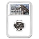 Athens AR Tetradrachm Owl (440-404 BC) AU NGC (Parliament) 3/4