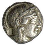 Athens AR Tetradrachm Owl (440-404 BC) XF (Test Cut)