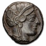 Attica Athens AR Silver Tetradrachm Owl (440-404 BC) Ch XF