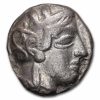 Attica Athens AR Silver Tetradrachm Owl (440-404 BC) VF