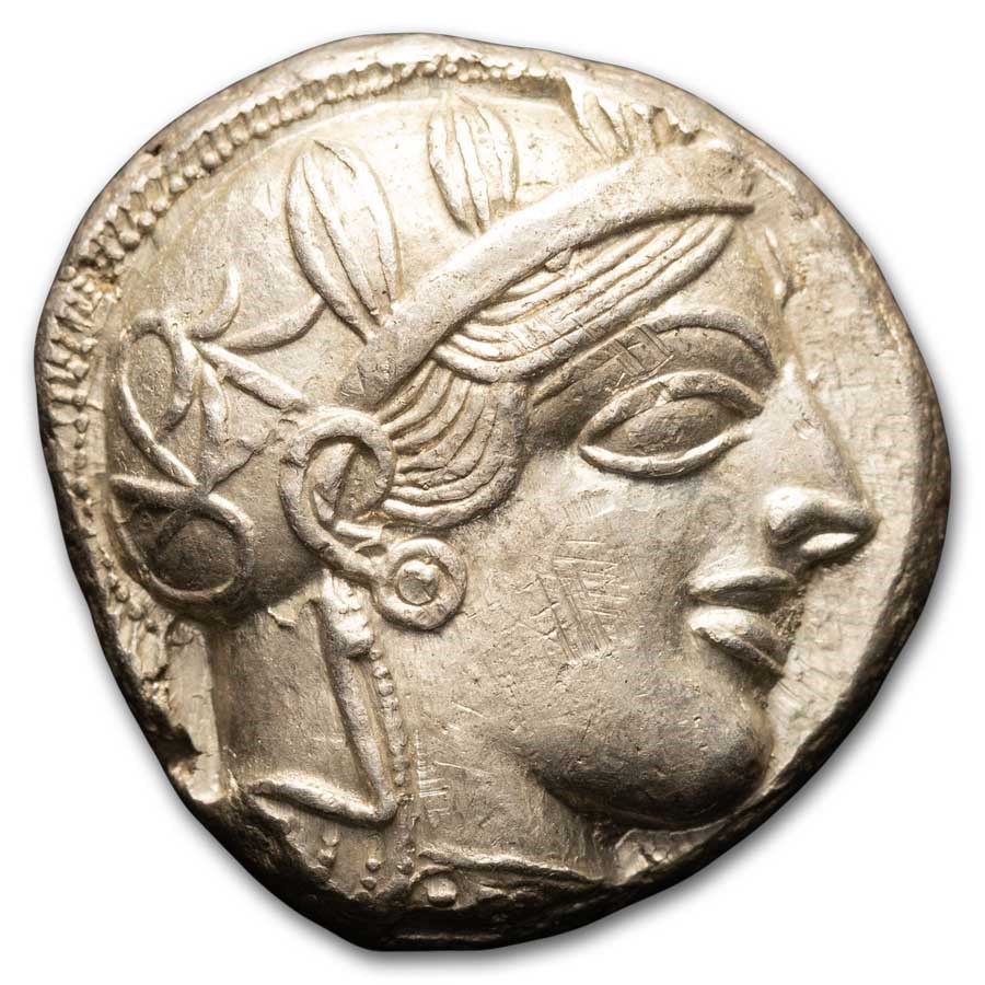 Attica Athens AR Tetradrachm Owl (440-404 BC) Ch AU