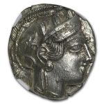 Attica, Athens AR Tetradrachm Owl (440-404 BC) MS NGC 5/4