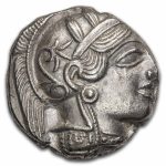 Attica Athens AR Tetradrachm Owl (440-404 BC) MS