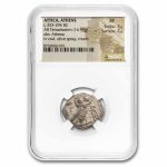 Attica Athens Silver Tetradrachm Owl (353-294 BC) XF NGC 3/2