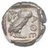 Attica, Athens Silver Tetradrachm Owl (440-404 BC) Ch XF NGC 5/4