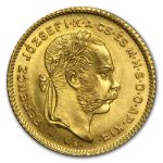 Austria-Hungary Gold 4 Forint/10 Franc AU (1870-1892)