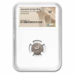 Bactria AR Drachm Antimachus II (174-165 BC) VF NGC (Random Coin)