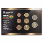 Bulgaria 1 Cent-2 Euro 8-Coin Euro Set BU