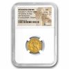 Byzantine AV Gold Solidus Constans II (641-668 AD) AU NGC (5/2)