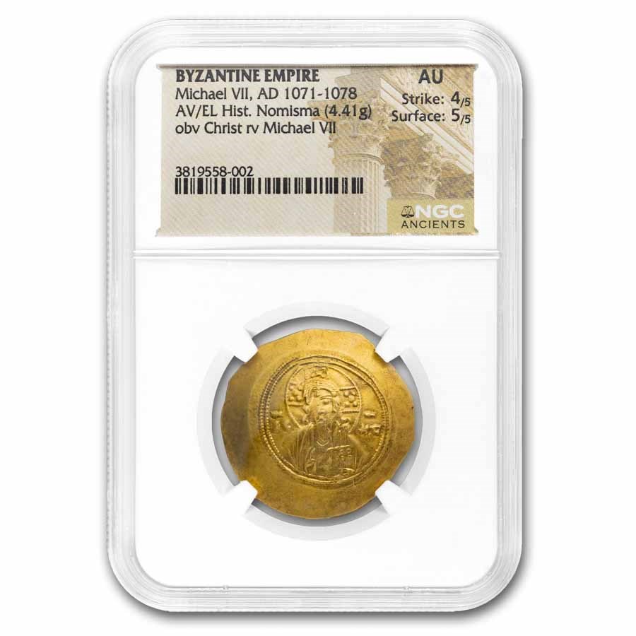 Byzantine AV Hist. Nomisma Michael VII (1071-1078 AD) AU NGC 4/5
