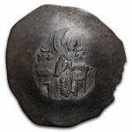 Byzantine Billon Aspron Trachy Manuel I (1143-1180 AD) XF