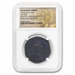 Byzantine Empire AE Christ Follis (969-1092 AD) NGC (Random)