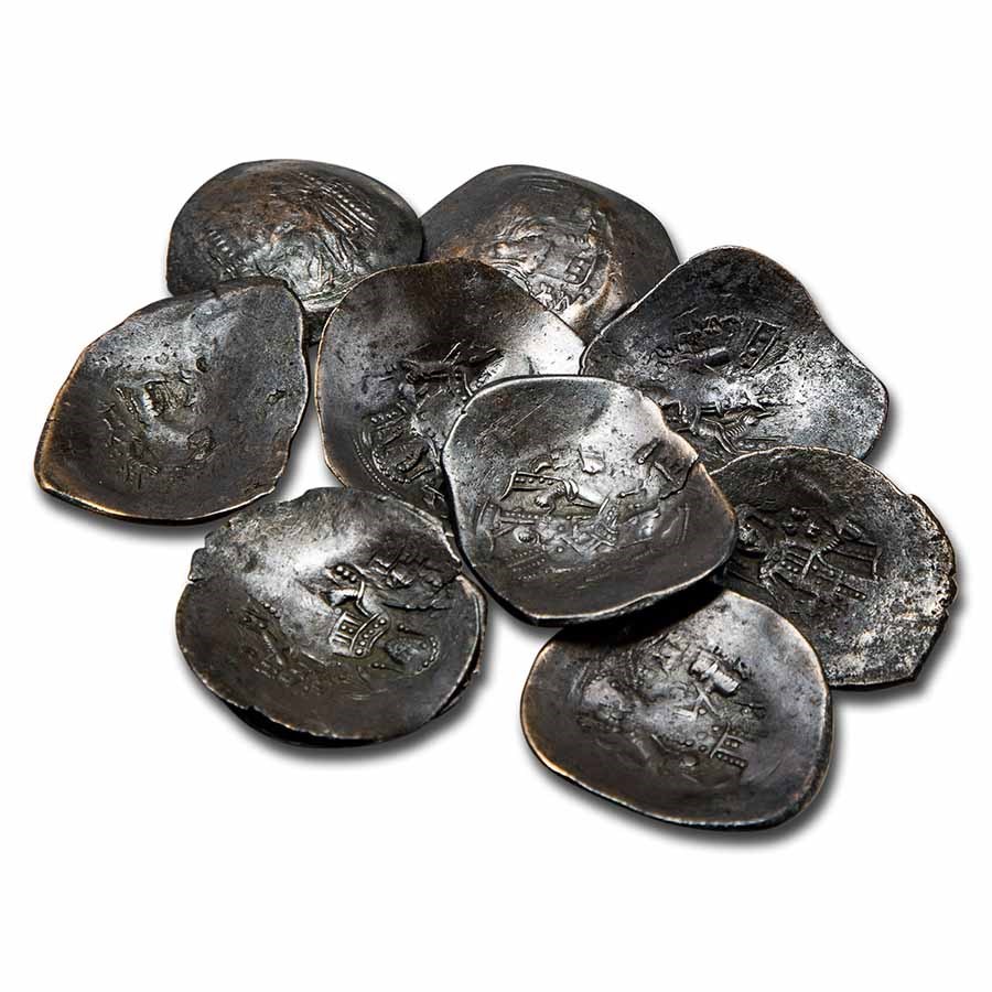Byzantine Empire BI Aspron Trachy (1143-1261 AD) Avg Circ