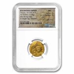 Byzantine Gold Solidus Emperor Phocas (602-610 AD) MS NGC 4/3