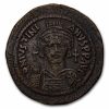 Byzantine Large Follis Justinian I (527-565 AD) Ch VF