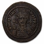 Byzantine Large Follis Justinian I (527-565 AD) Ch VF