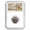 Calabria AR Didrachm Taras on Dolphin (280-240 BC) Ch VF NGC 3/3