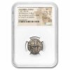 Calabria Taras AR Didrachm Boy on Dolphin (302-280 BC) VF NGC 4/3
