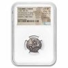 Calabria Taras AR Didrachm Rider & Dolphin (332-302 BC) Ch VF NGC