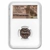 Calabria Taras AR Didrachm Rider & Dolphin (332-302 BC) VF NGC
