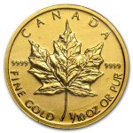 Canada 1/10 oz Gold Maple Leaf (Random Year)