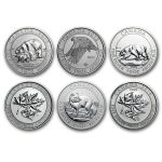 Canada 1.5 oz Silver $8 Wildlife BU (Random, Spotted/Abrasions)