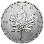 Canada 1 oz Palladium Maple Leaf BU (Random Year)