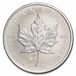 Canada 1 oz Silver Maple Leaf Privy Mark (Random, Abrasions)