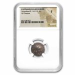 Cappadocia AR Drachm Ariarathes VII (116-101 BC) F NGC